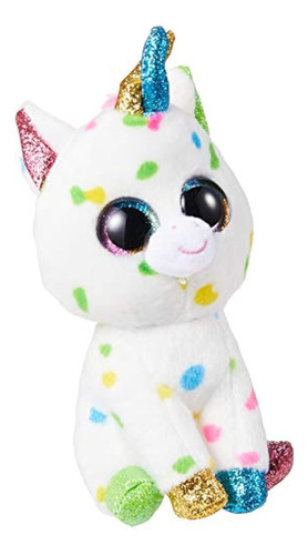 Ty Beanie Boo Harmonie - Unicornio Moteado, Tamaño Regular D