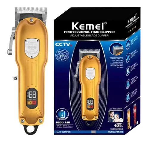 M quina De Cortar Pelo Profesional Kemei Km 802 Recargable