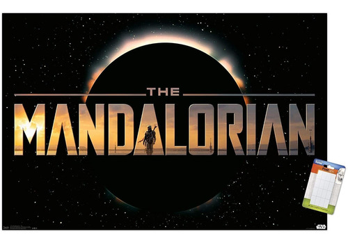 Star Wars: The Mandalorian - Póster De Pared De Títul...