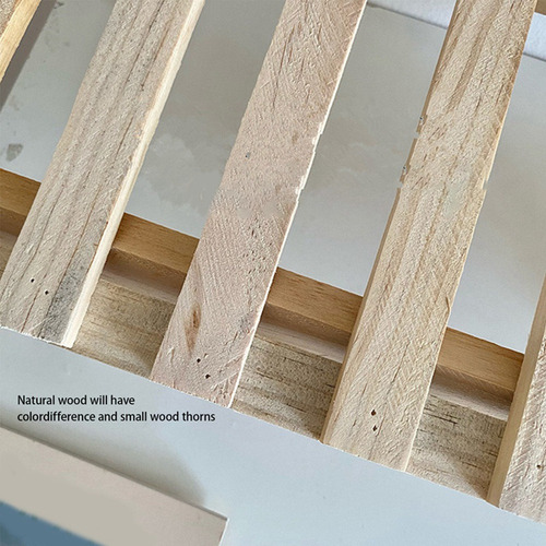 * Estantería De Madera De Doble Capa Con Forma De Estante