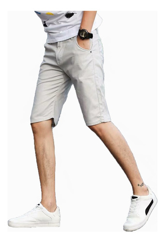 Bermuda Shorts De Hombre Pantalones Cortos Sueltos Casuales