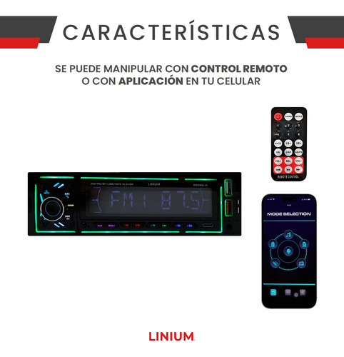 Autoestereo Coche Carro Radio Am Fm Mp3 Usb Bt Manos Libres