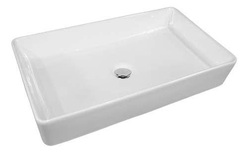 Lavabo Rectangular Clásico Premium Ovalin Blanco Brillante
