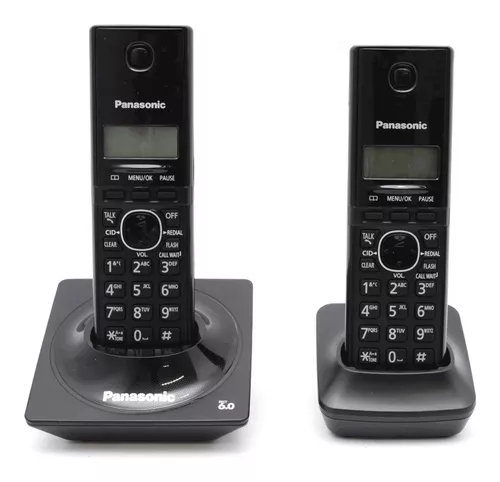 Teléfono Panasonic KX-TG1712 inalámbrico - color negro - $ 2,232.67
