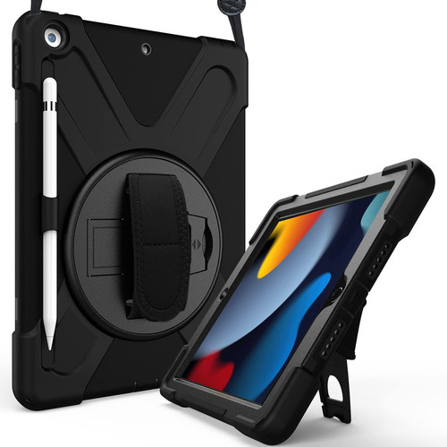 Funda Para iPad 10.2 Procase Rígido 3 Capas Soporte Correa N