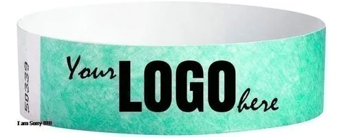Brazaletes Tyvek Con Logo