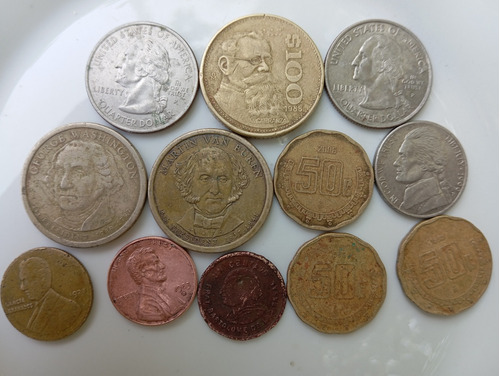 Colección De Monedas Antiguas De México, Guatemala, E.u.a