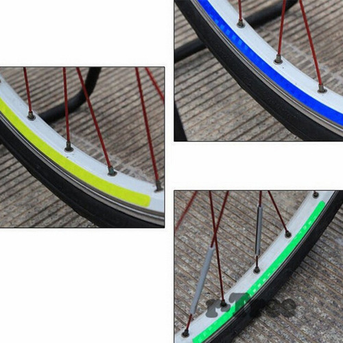 Pegatinas De Bicicleta Reflectante Fluorescente, Ciclismo