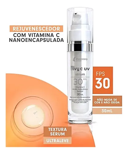 Sérum facial rejuvenecedor Ivy C Uv Fps30 30 30 ml