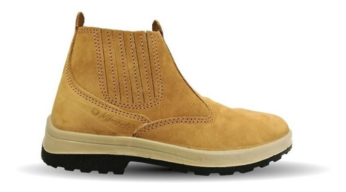 Botin De Campo Cuero Nobuck Elastizado 34 A 47 Worksafe 