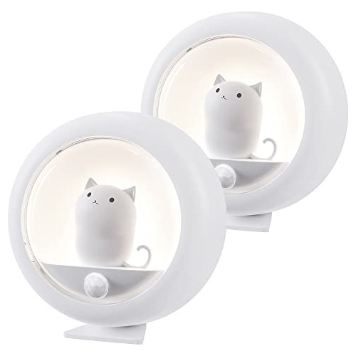 Lámpara De Noche Sensor De Movimiento De Gato Lindo (p...