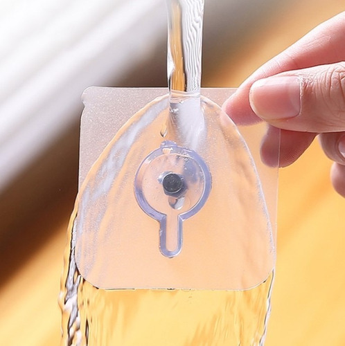 Pack 12 Perchas Pared Adhesivo Fuerte Transparente Colgar