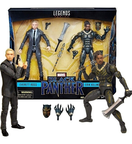 Hasbro Pack Pantera Negra (everett Ross & Erik Killmonger)