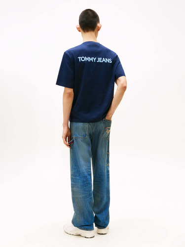 Playera Con Logo En Pecho Y Espalda Hombre Tommy Jeans