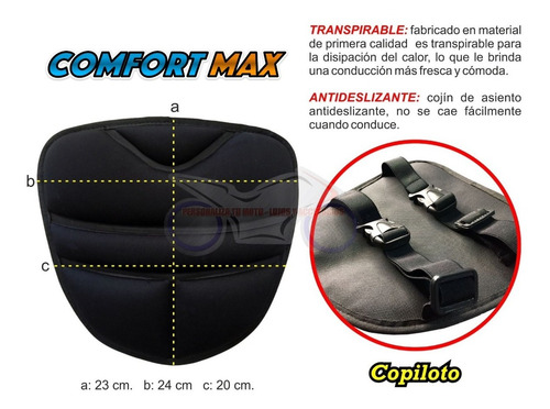 Cojines Acolchados Para Viaje Moto (nueva Tecnología)