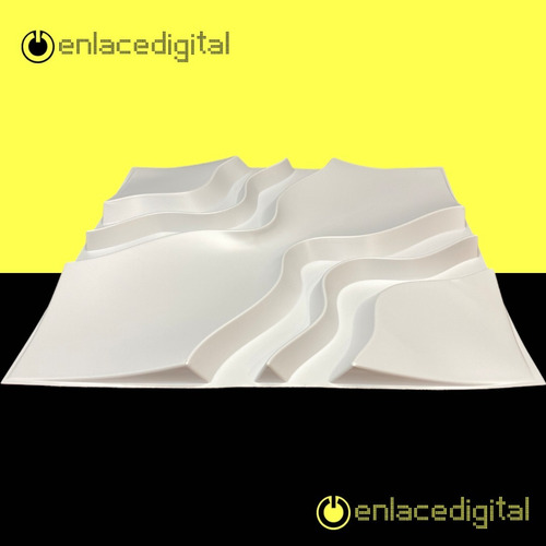 Imagen 5 de 8 de Panel Decorativo 3d Pvc Interior Exterior Blanco D153