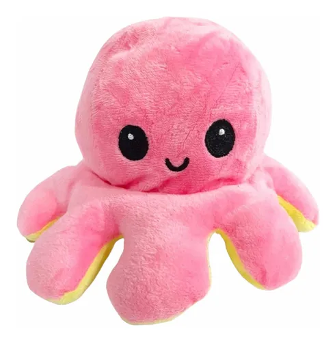 Peluche Pulpo Reversible MORADO Y CELESTE + Regalo - Promart