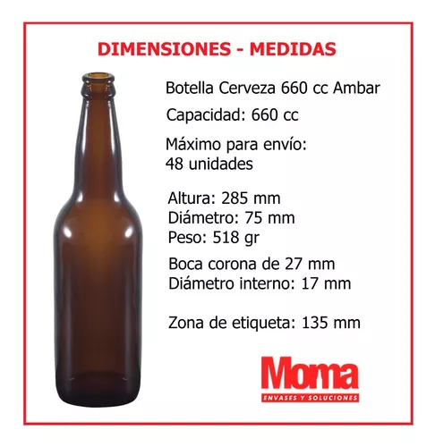 Botellas de cerveza de vidrio transparente, 11.2 onzas (paquete de 24) para  embotellar cerveza caser…Ver más Botellas de cerveza de vidrio