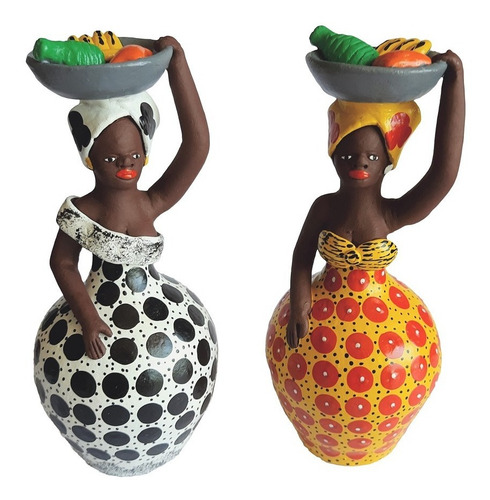 Imagem 6 de 6 de Boneca Negra Saia Rodada - Artesanato Alto Do Moura Caruaru