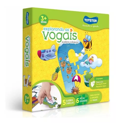 Jogo Educativo Explorando As Vogais Indicado 3 Anos Toyster