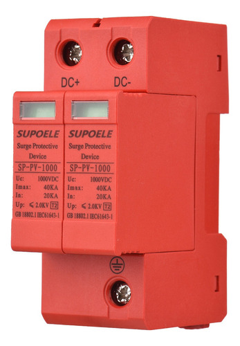 Dispositivo De Protección Contra Sobretensiones Dc 1000v 2p