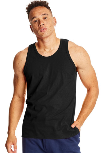 Hanes X-temp Tank Top 2 Pack De Poleras Para Hombre, Negro,