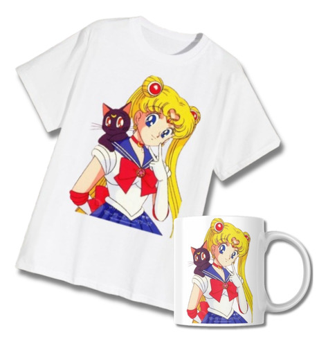 Combo De Remera Y Taza Sailor Moon 2