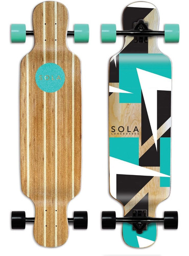 Sola Bamboo Premium Graphic Design Skateboard Completo - 36 