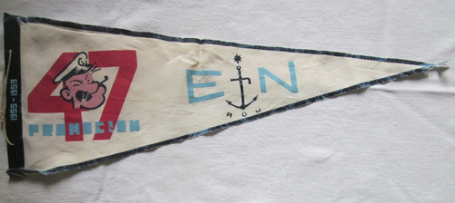 Antiguo Banderin De Escuela Naval De Uruguay 1959