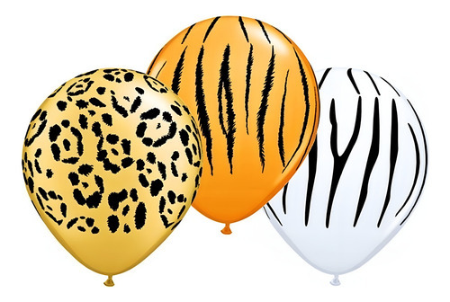 Globos Impresos Animal Print De 12 Pulgadas X12u