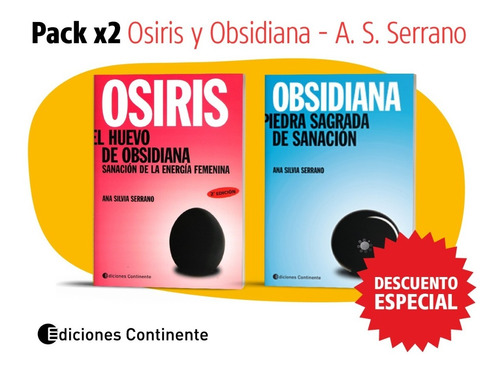 Pack 2 Libros Osiris Y Obsidiana De Ana S Serrano Oferta