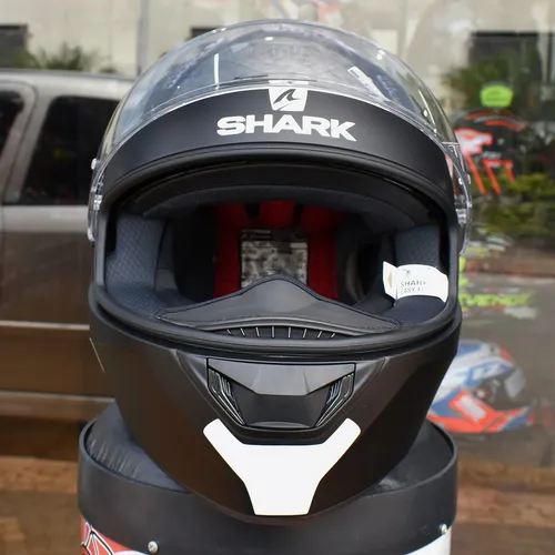 Capacete Shark D-skwal 2 Blank Mat Kma Preto Fosco Capacete Shark D-skwal 2 Blank Mat Kma Preto Fosco
