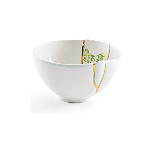 Cuenco Kintsugi Porcelana Y Oro De 24 Quilates, Mod. 3