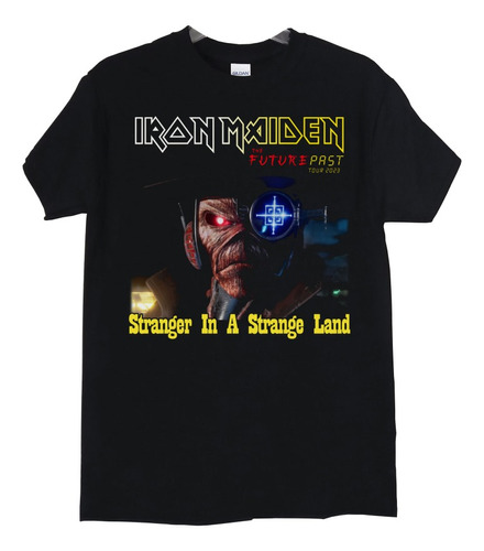 Polera Iron Maiden Chile Stranger Tour Metal Abominatron