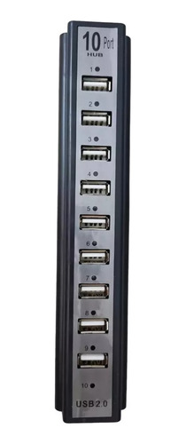 Hub X10 Puertos Entradas Alta Velocidad Usb 2.0 Concentrador