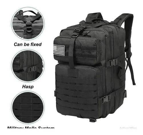 Bolso tactico 2025 militar negro