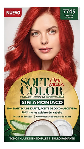 Soft Color Tinte Capilar Sin Amoníaco Tono 7745 Granada