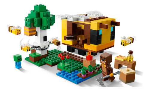 Kit Minecraft 21241 Casa De Campo Da Abelha 254 Peças Lego