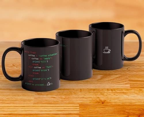 Caneca Preta Programador (a) Com Da Decoração:com Nome Cor Com Nome