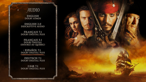Piratas Del Caribe 1-2-3-4-5 / 4k Uhd 5xbd25 Latino
