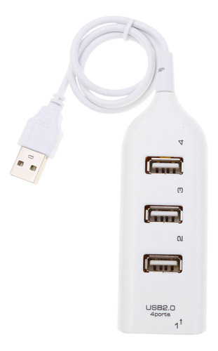 Divisor Usb 2.0 Plug-and-play Para Transferencia De Datos A