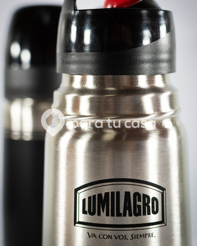 Imagen 4 de 10 de Set X 2 Termos Acero Inoxidable Bala Lumilagro 1 Lt Luminox
