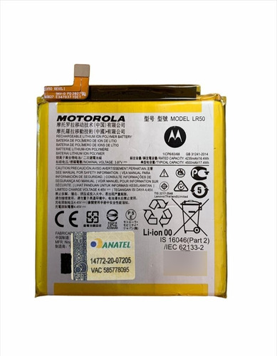 Flex Carga Bateria Lr50 Motorola Edge Oficial Original