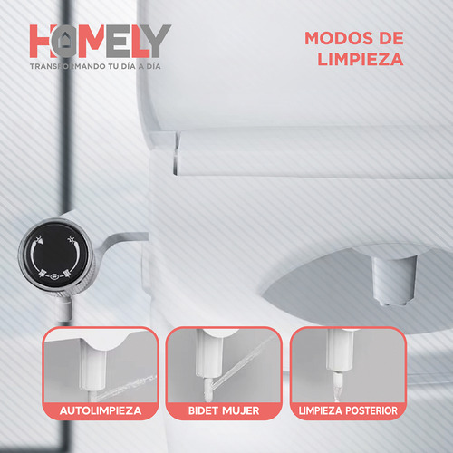 Bidet Ducha Homely Wc Inodoro Set Universal Flujo Ajustable
