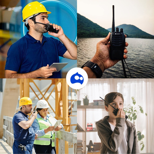 4 Radios Walkie Talkie Largo Alcance 16 Canales 400-470mhz
