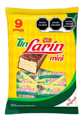 Chocolate Tin Larín Mini 9 Piezas 12g c/u