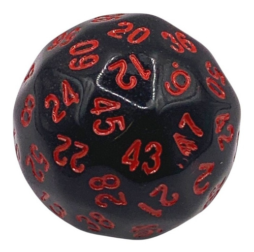 Dado Rpg D60 D&d Mtg Dnd 60 Lados Vermelho