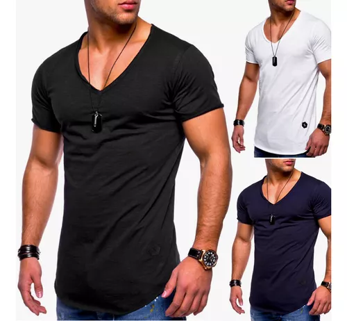 3 Playeras Hombre Básica Cuello Redondo Algodón Paquete