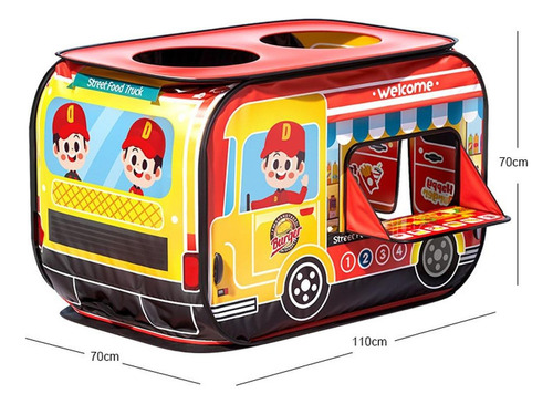 Carpa De Juegos Para Niños, Carrito De Hamburguesas, Regalo
