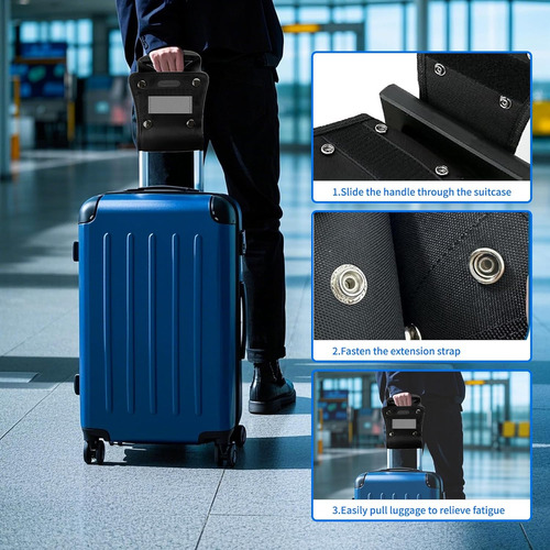Extensor Universal De Asa De Equipaje Negro De 15 Cm
